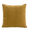 Oreiller Croker Cheval 45x45cm Couverture de Jeté - Jaune Couleur Chenille Jacquard Conception Simple Canapé Canapé Pour Salon