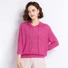 Pulls pour femmes pull à capuche hauts 2023 été A printemps chemises en tricot élégant dames tricots Blouse