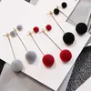 Dangle Ohrringe minimalistischer Schmuck Kugel Tropfen für Frauen Korea Persönlichkeit Runde Long Quasten Statement Geschenk