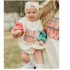 Familie matching outfits Milancel Kids Familie Outfit Letter Print Boys Hoodies Family Look Boys Family Hoodies 230821