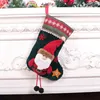 Juldekorationer Julstrumpor Santa Claus Candy Gift Stocking Christmas Tree Ornaments Xmas Home Decoration Q506