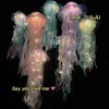 Novelty Items Jellyfish Lamp Portable Flower Lamp Girl Room Atmosphere Decoration Lamp Bedroom Night Lamp Home Decoration 230821