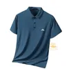 Utomhus T-shirts J Lindeberg Golf Shirt for Men mode Casual Short Sleeve Summer Ice Silk Breattable Polo T Shirt Sports Golf Tops 230818