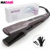 Haar rechters Koreaanse haargloeimeter Keratinebehandeling Drijvende brede plaat Keramiek Flat Iron Dual Voltage Haar krullen Iron Salon Styler 230821