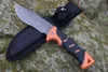 Ny M7638 utomhusöverlevnad Rak kniv 3Cr13Mov Titaniumbeläggning Drop Point Blade GFN Handle Fixed Blade Knives With Nylon Mantel