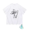 Neue Männer Womens Mode Tops Sport T -Shirt Sommer Designerin weiße T -Shirts Luxus Baumwolle Lose T -Shirts lässige Kurzärmelen Ölmalerei Schwarzer Rückdruck 6K SP3X