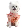 Chien vêtements été chemise Costume fruits impression motif col rond vêtements pour petits chiens sweats à capuche