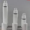 15 ml 30 ml 50 ml Pure White Cylindrical Silver Edge Cosmetic Packing Containrar Plastic Emulsion Airless Pump Bottle#213Goods Rdlbk