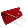 Sacs de soirée populaire Lady Clutch Sac de soirée Graceful Velour Shopping Party Wedding Envelope Clutch Bag pour Lady Woman Young Girl HKD230821