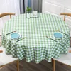 Table Cloth Round Tablecloth Waterproof Oil Resistant Scald And Washable Mat PVC