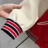 Mens Jackets Brand Men C Embroidery Baseball Jacket High Quality Cashmere Patchwork Coat Famous Pocket Design Unisex Stripe Uniform 230818