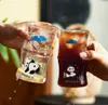 The latest 13.5oz Bamboo Panda glass straw coffee mug Cup, many style choices, support customization of any logo