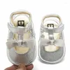 Sandali Summer Shiny Baby Shoes con Bowknot Girls traspirante per bambini non slitta