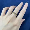 Cluster Rings SpringLady 18K Gold Plated 925 Sterling Silver Lab Sapphire Gemstone Wedding Party Fine Jewelry Vintage Ring For Women