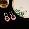 Lu Yi's high-end geometric irregular circle earrings are unique and personalized for female minority