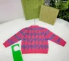Дизайнерский детский кардиганский модный v-образный выстрел вязаный вязаный свитер размер 100-160 см с длинными рукавами, детская пиджака с одной грудью.