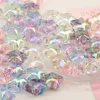 Acryl Plastic Lucite Cordial Design 100 stcs 19*19mm Diy Clear Beads/Aurora Effect/Star Shape/Hand Made/Sieraden Bevindingen Componenten/Acryl -kralen 230820