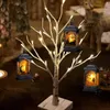 Decoratieve objecten Figurines Portable LED Kerst Lantaarn Vintage Home Decor Hanging For Yard Garden Decorations Candle Light 230818