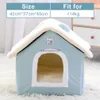 Autres fournitures pour animaux de compagnie Dog House Pet Cat Bed Winter Dog Villa Sleep Kennel Amovible Nest Warm Closed Cave Sofa Pet Supply HKD230821