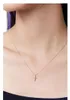 Kedjor Fashion Female Cross Pendants Drop Gold Color Crystal Jesus Pendant Halsband smycken för män/kvinnor gåva grossist