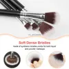 Make-up-Bürsten 13-32PCS Make-up-Bürstensatz Premium Synthetic Pulver Foundation Contour Blush Concealer Lidschatten Mischung Liner Make-up-Pinsel-Kit HKD230821