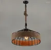 Pendant Lamps Rope Cover Lamp Living Room Dining Den Balcony Aisle Lights E27 AC: 110-240V.