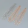 Chains Brand Shiny Rhinestone Chain Tassel Choker Necklace Jewelry For Women Party Show Ladys' Evening Dress Statement