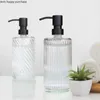 Flüssige Seifenspender 400 ml Transparente Glaslotion Flasche Hand Sanitisator Flasche Shampoo Flasche Duschgel Flasche Badezimmer Zubehör Seifenspender 230820