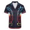 Herren-Designer-Shirt Sommer Kurzarm Casual Button Up Hemd gedrucktes Bowling-Shirt Strandstil atmungsaktiv