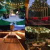 Decorações de jardim 10m Ball LED String Lights Lights Outdoor Ball Lights Garland Lights Bulbo Lights Fairy Party Home Wedding Garden Decoração de Natal 230821