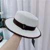 Fashion Bucekt Hat Cap Flat Designer Straw Hat Brand Classic Print and Letters Summer Damesheren Mens gemonteerd honkbal Caps303p