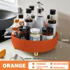 Voedselopslagorganisatie stelt 360 Rotatie Non-Skid Spice Rack Pantry Cabinet Stringstable met brede basis bak roterende organisator voor keukenkruiden S 230821
