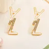 Designer Letter Earrings With Correct Brand Logo 18 K Gold Love Jewelry 2023 Vintage Women's Gift Stud Summer Travel Birthday Charm Earrings Y23243