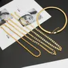 Oorbellen ketting sieraden set Dubai Afrikaanse kaart hanger 24k gouden kleur ketting en oorbellen bruids bruiloft feest jubileum Bijoux 230820