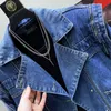 Herrjackor PFHQ Loose Niche Design Shoulder Pad Men's Trendy Casual Denim Coat High Quality Street Elegant 2023 Spring Stylish Jackets New J230821