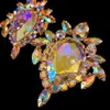 Kolczyki Naszyjnik Stonefans Kolorowy kryształ przesadzony zestaw biżuterii
