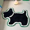 Mattor Little Dog Carpet Tufted Cute Pet Mat Oregelbundet matta Mysigt varmt rum Fluffy Soft Absorbent Slip-Resistent Floor 60x90 80x100