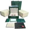 hjd rolex Green brochure certificate watch boxes AAA quality gift surprise box clamshell square exquisite luxury boxes Cases Carry284r