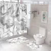 Rideaux de douche moderne bleu dégradé rayures rideau de douche décor imperméable polyester rideaux de bain pour salle de bain tapis tapis baignoire décor à la maison R230821