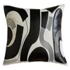 Pillow Black White Leather Embroidery Case Covers Cojines Decorativos Para Sofa Art Throw Pillows S Cover Coussin