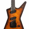 De um ML Selecione 6 String Multiscale Kahler Burled Maple Satin Guitar Natural Electric Guitar da mesma forma