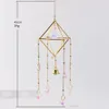 Garden Decorations Crystal Suncatcher Rainbow Light Catcher Window Decoration Moon Sun Wind Chime Hanging Prism 230818