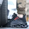 Boots Work Sneakers Men Indestructible Shoes Work Safety Shoes With Steel Toe Cap Puncture-Proof Male Security Protective Shoes 230818