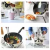 Pans 20cm Personality Panda Face Small Frying Pan Cartoon Non Stick Induction Cooker Multi-purpose