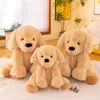 Peluş Bebekler Sam Golden Retriever Köpek Peluşları Büyük Hayvan Peluş Bebekler Çocuklar İçin Noel Hediyeleri 230821