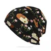 BERETS Guinea Pig Cavia Porcellus Cranio Animali Berretti Capite di fiori Black Cappello Black Sport Cappelli da bonnet per uomini Donne