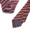 Bow Binds Männer Seiden Luxus Herren Mode Punktstreifen 8 cm Krawatten Gravata Jacquard Krawatte Business Man Hochzeit Hemdhemd Accessoires