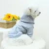 Abbigliamento per cani Colori solidi Cani con cappuccio abiti da compagnia con cappello e tasche tasche grandi XS-xl Designer di colori neri blu grigio grigio