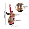 その他の家の装飾エルクのクリスマスの装飾品の春の足でムースクリスマスの装飾のためにぬいぐるみぬいぐるみ動物飾りのおもちゃの贈り物x0821