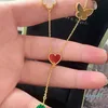 Fashion Pendant Necklaces for women Elegant 4 Four Leaf Clover Choker chains Designer Jewelry 18K Plated gold girls Gift